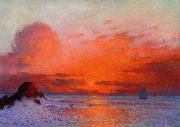 Sailboats at Sunset unknow artist